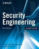 Ross J. Anderson, Ross Anderson: Security Engineering (Hardcover, 2008, Wiley)